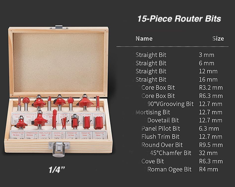Palm Router Tool, 800W 30000Rpm Electric Woodworking Hand Router with Trimmer Base & 15Pcs 1/4"(6.35mm) Router Bits Set, 220V Wood Trimmer Router (Blue, 6 Speed)