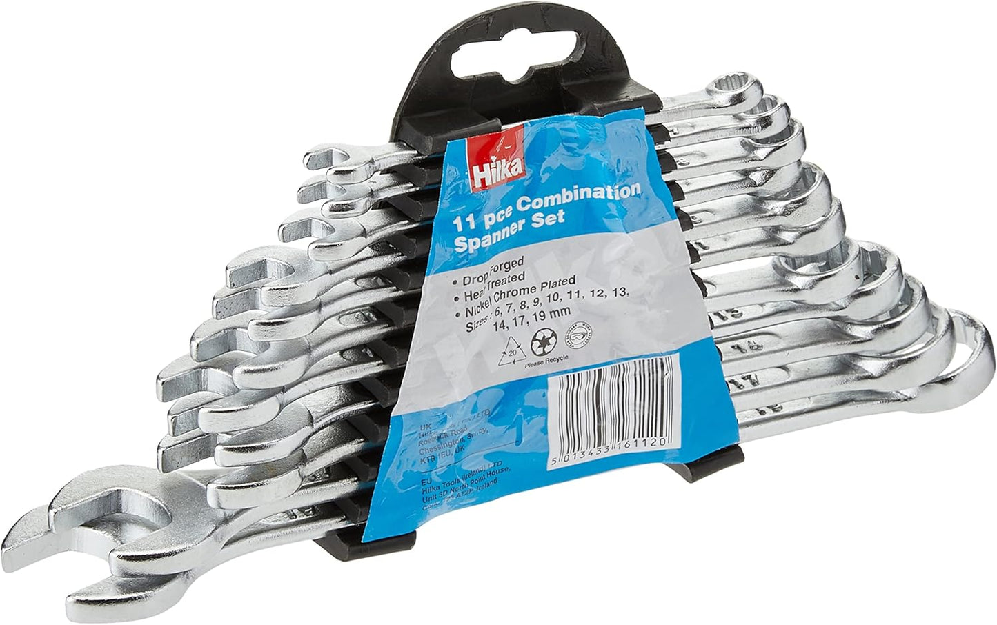Hilka 17161102 11PC Combi Spanner Set Metric, Clear